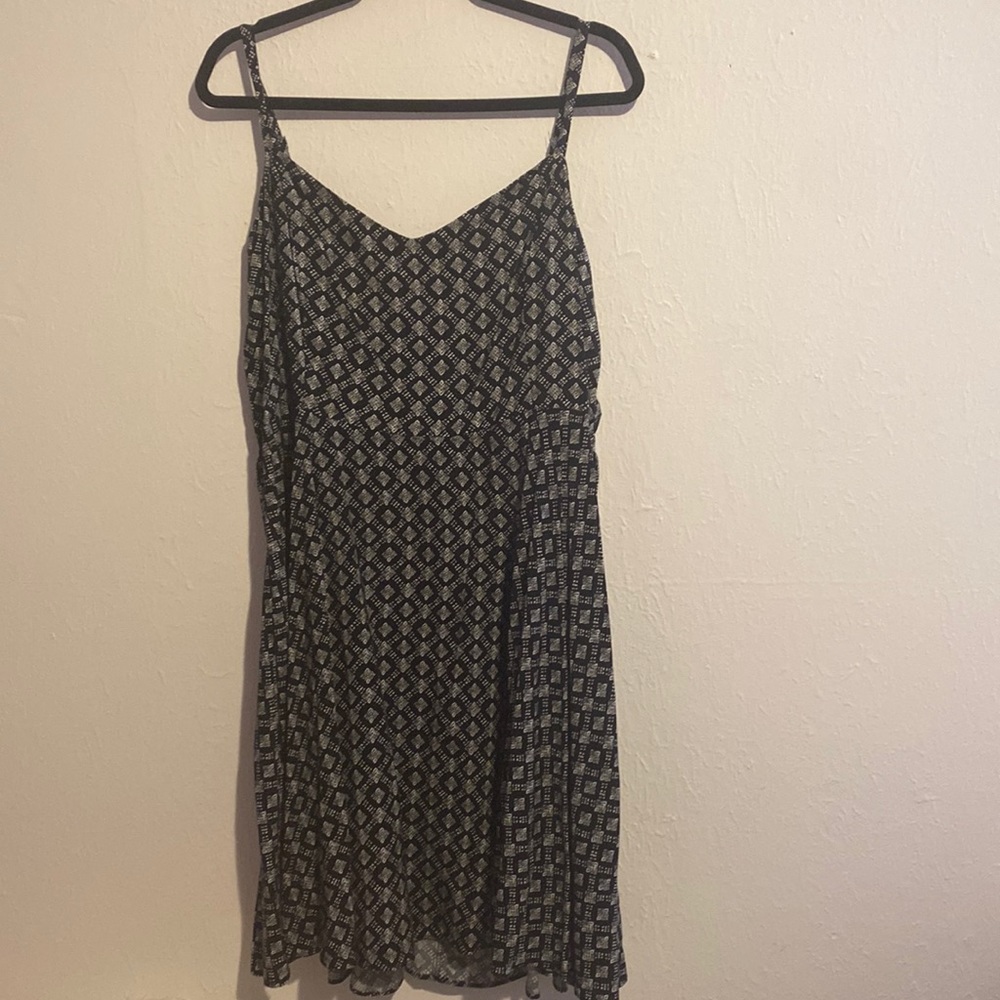 Old Navy Black with white detail dress.
